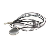 Rule Your Mind or It Will Rule You Horace Quote Spiral Bullseye 1" Pendant Necklace in Silver Tone