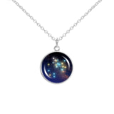 Sagittarius Constellation Illustration 3/4" Charm for Petite Pendant or Bracelet in Silver Tone