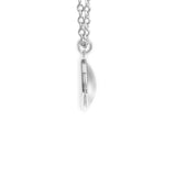 Zeta Ophiuchi Bow Shock in the Constellation Ophiuchus Space 3/4" Charm for Petite Pendant or Bracelet in Silver Tone