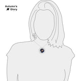 Starburst Cluster NGC 3603 in the Constellation Carina Space 1" Pendant Chain Necklace in Silver Tone