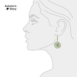 Starfish & Seashells Summertime At the Beach Illustration Dangle Earrings w/ 3/4" Charms in Silver Tone or Gold Tone