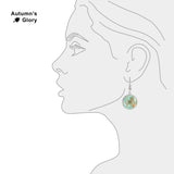 Starfish & Seashells Summertime At the Beach Illustration Dangle Earrings w/ 3/4" Charms in Silver Tone or Gold Tone