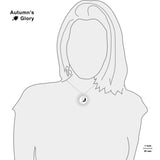 Stretching Black Cat with Curled Tail & Outstretched Front Paws 1" Pendant Necklace in Silver Tone