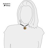 The Nymph Bussiere Art Painting 1" Pendant Necklace in Silver Tone