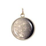 Titania Moon of Planet Uranus Solar System 3/4" Charm for Petite Pendant or Bracelet in Silver Tone or Gold Tone