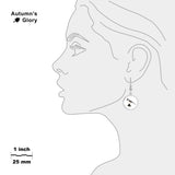 Tufted Titmouse Bird Color Pencil Drawing Style Dangle Earrings w/ 3/4" Charms in Silver Tone or Gold Tone