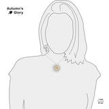 Colorful Costumed Women Silhouette African Art Style 1" Pendant Cable Chain Necklace in Silver Tone or Gold Tone
