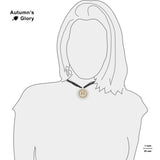 Colorful Costumed Women Silhouette African Art Style 1" Pendant Cable Chain Necklace in Silver Tone or Gold Tone