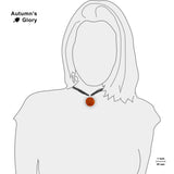 Love & Beauty Planet Venus Landscape Solar System 1" Pendant Necklace in Silver Tone
