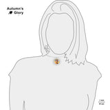 Virgo the Virgin Astrological Sign in the Zodiac Illustration 1" Pendant Necklace in Silver Tone