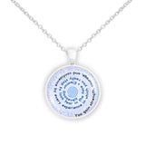 You Gain Strength, Courage and Confidence ... Eleanor Roosevelt Quote Spiral 1" Pendant Necklace Silver Tone